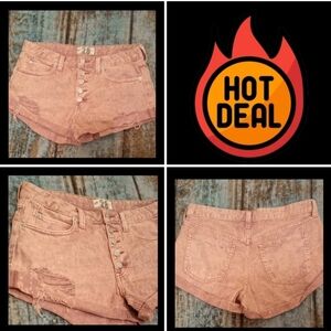 We The Free Dusty Rose Jean Shorts. Excellent Condition  Size 28